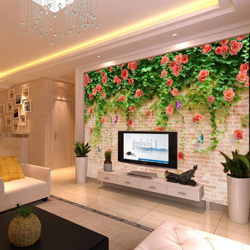 Custom roses pastoral perspective nonwoven fabric photo fresco wall paper 3d sofa bedroom TV backdrop large mural Modern Romance
Custom roses pastoral perspective nonwoven fabric photo fresco wall paper 3d sofa bedroom TV backdrop large mural Modern Romance