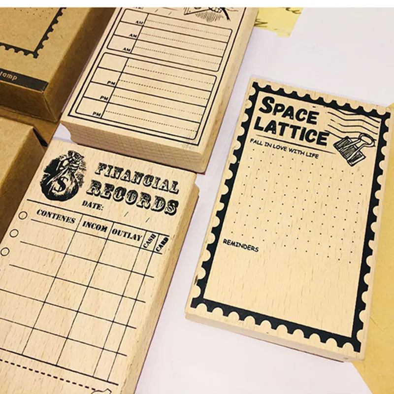 Plan retro seal Wooden stamps date planning rubber wood stamp craft label for DIY Scrapbooking card making tool Album decoration
Plan retro seal Wooden stamps date planning rubber wood stamp craft label for DIY Scrapbooking card making tool Album decoration
