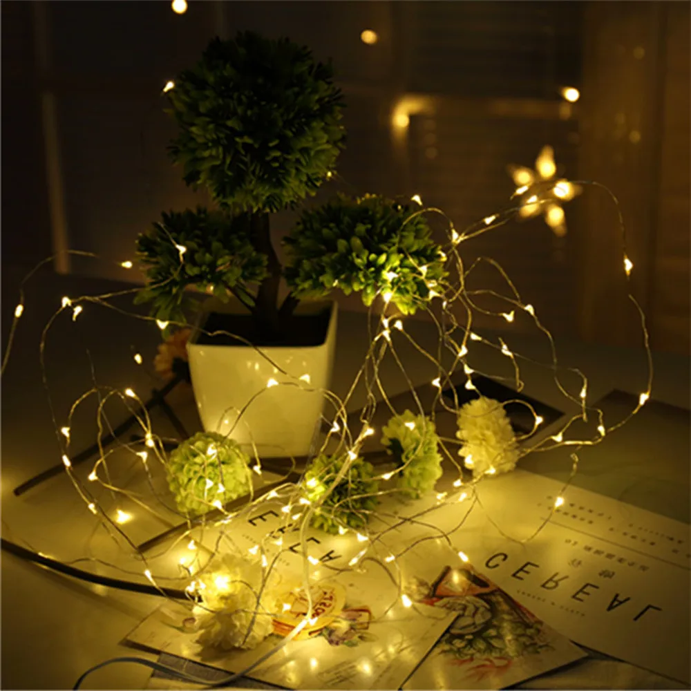 2M 5M 10M Christmas Decorative Silver Wire LED String lights Fairy Garland Battery Powered Waterproof For Holiday Wedding Party
2M 5M 10M Christmas Decorative Silver Wire LED String lights Fairy Garland Battery Powered Waterproof For Holiday Wedding Party
