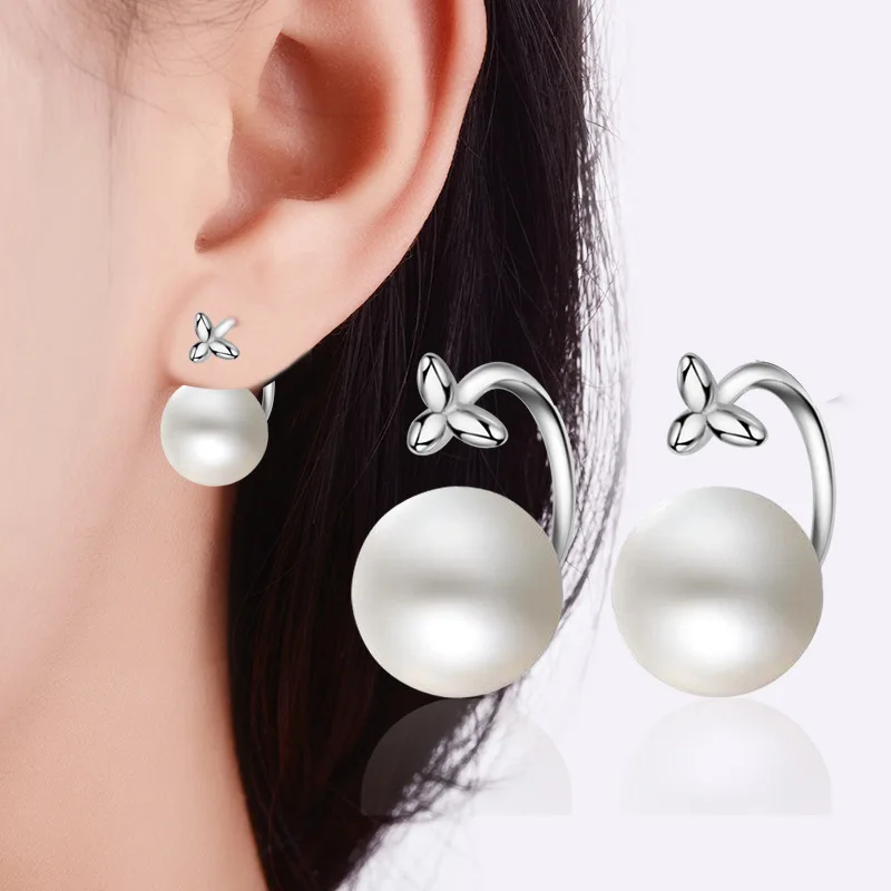 Everoyal Fashion Lady Silver 925 Sterling Earrings Jewelry Female Trendy Pearl Stud Earrings For Girl Birthday Party Accessories
Everoyal Fashion Lady Silver 925 Sterling Earrings Jewelry Female Trendy Pearl Stud Earrings For Girl Birthday Party Accessories