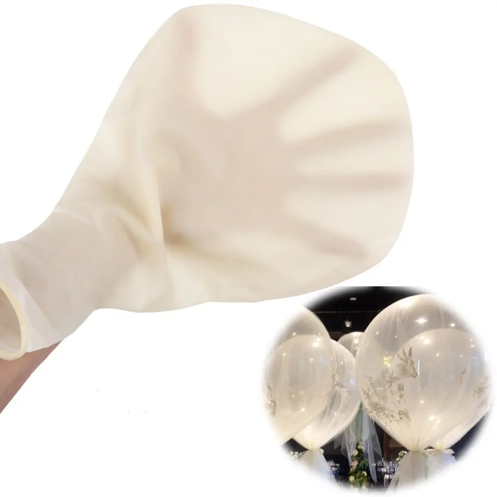 6 Big Latex Balloons Large Transparent Giant Balloons 36-Inch Clear Balloons