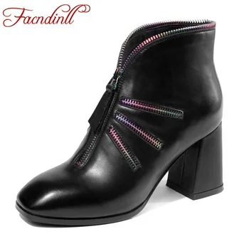 FACNDINLL women ankle boots new 2018 autumn winter shoes high heels genuine leather zipper balck red woman dress party shoes 39
FACNDINLL women ankle boots new 2018 autumn winter shoes high heels genuine leather zipper balck red woman dress party shoes 39