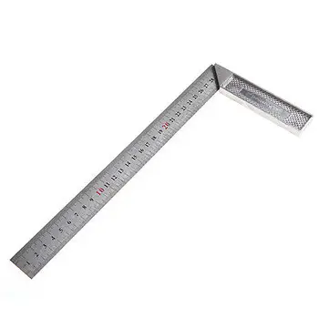 1Pc 30cm Stainless Steel Right Measuring Angle Square Ruler New