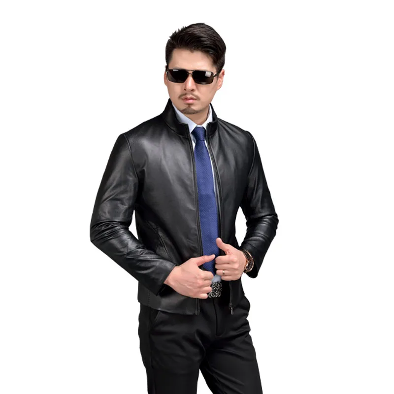 100% Sheepskin Mens Genuine Leather Jacket Fashion Spring Men Leather Jacket Real Leather Jacket Black Brown 58509
100% Sheepskin Mens Genuine Leather Jacket Fashion Spring Men Leather Jacket Real Leather Jacket Black Brown 58509