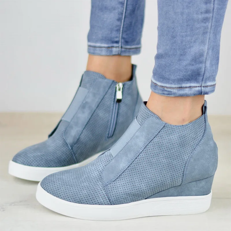 Oeak Women Sneakers 2019 New Breathable Wedges Platform Vulcanize Shoes Woman Pu Leather Women Casual Shoes tenis feminino
Oeak Women Sneakers 2019 New Breathable Wedges Platform Vulcanize Shoes Woman Pu Leather Women Casual Shoes tenis feminino