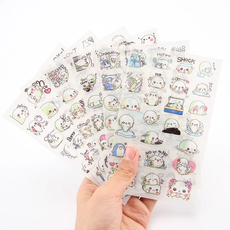 6 Sheets Kawaii Cartoon Mamegoma Cute Stationery Stickers Scrapbooking Diary Baking Gift Packing Craft DIY Label Gift for Kids
6 Sheets Kawaii Cartoon Mamegoma Cute Stationery Stickers Scrapbooking Diary Baking Gift Packing Craft DIY Label Gift for Kids