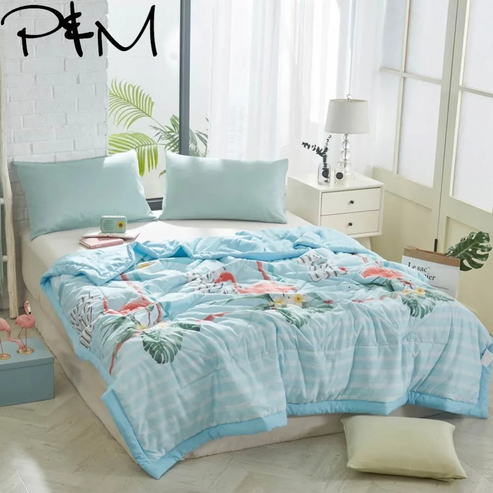 Papa&Mima Flamingo and leaves print Summer Comforter NO pillowcases Twin Queen Size Polyester Fabric Air conditioning Quilt
Papa&Mima Flamingo and leaves print Summer Comforter NO pillowcases Twin Queen Size Polyester Fabric Air conditioning Quilt