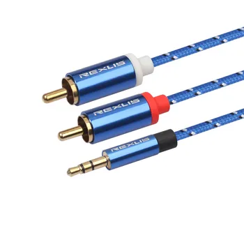 Computer Cables 2RCA To 3.5mm Jack Male Aux Cable Gold Plated Headphone Aux Jack Splitte 1.8M 3M 5M
Computer Cables 2RCA To 3.5mm Jack Male Aux Cable Gold Plated Headphone Aux Jack Splitte 1.8M 3M 5M