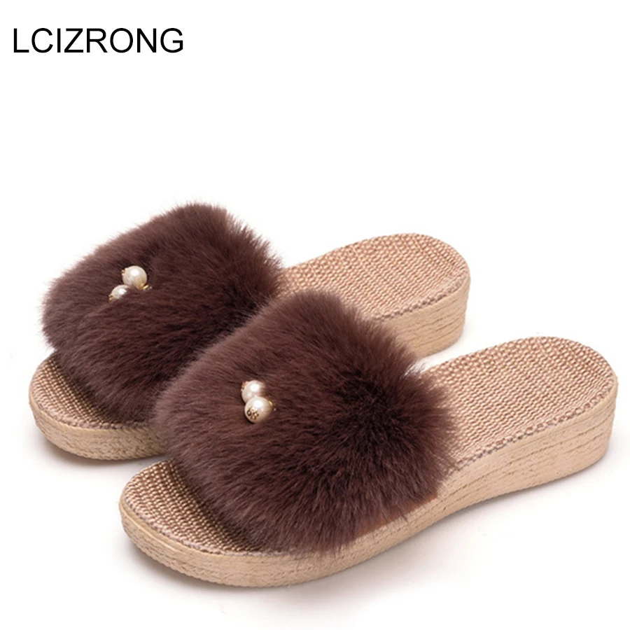 LCIZRONG Summer House Faux Fur Women Wedges Slippers Fashion Outside Female Slides Beach Girl Platform Shoes Bedroom Walking
LCIZRONG Summer House Faux Fur Women Wedges Slippers Fashion Outside Female Slides Beach Girl Platform Shoes Bedroom Walking