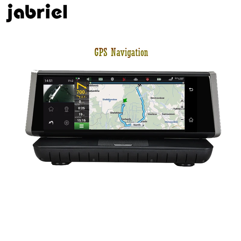 Зеркало заднего вида Jabriel Android 4G 8 " ADAS DVR Full HD 1080P GPS навигация двойная