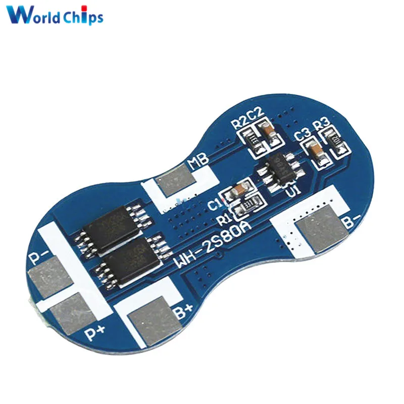 2S Li-ion 18650 Lithium Battery Charger Protection Board 7.4V Overcurrent Overcharge Overdischarge Protection 4A 2 Series BMS
2S Li-ion 18650 Lithium Battery Charger Protection Board 7.4V Overcurrent Overcharge Overdischarge Protection 4A 2 Series BMS