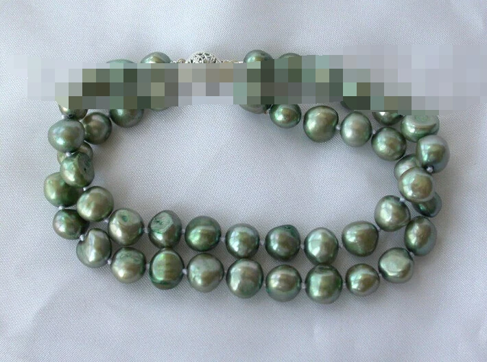 

Hot sell ->@@ > 01019 2rows green baroque freshwater cultured pearl bracelet -Top quality free shipping