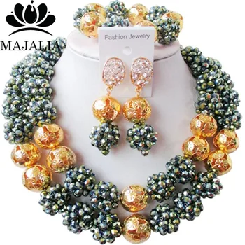 Majalia Classic Nigerian Wedding African Jewelry Set Silver Crystal Bead Necklace Bride Jewelry Sets Free Shipping 2JS057
Majalia Classic Nigerian Wedding African Jewelry Set Silver Crystal Bead Necklace Bride Jewelry Sets Free Shipping 2JS057