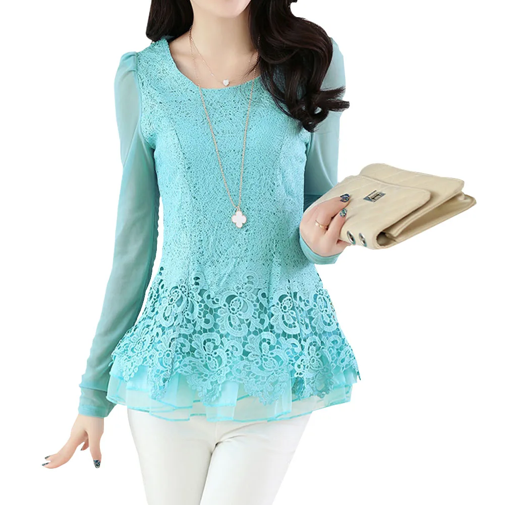 Newly Fashion Women's Floral Chiffon Tops Long Sleeve Lace Crochet Shirt Casual Blouse VK-ING
Newly Fashion Women's Floral Chiffon Tops Long Sleeve Lace Crochet Shirt Casual Blouse VK-ING