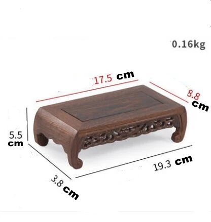 Red Wood Carving Crafts Chicken Wing Wood Placement Base Solid Wood Bracket Rectangular Strange Stone Flower Pot Buddha Statue B
Red Wood Carving Crafts Chicken Wing Wood Placement Base Solid Wood Bracket Rectangular Strange Stone Flower Pot Buddha Statue B