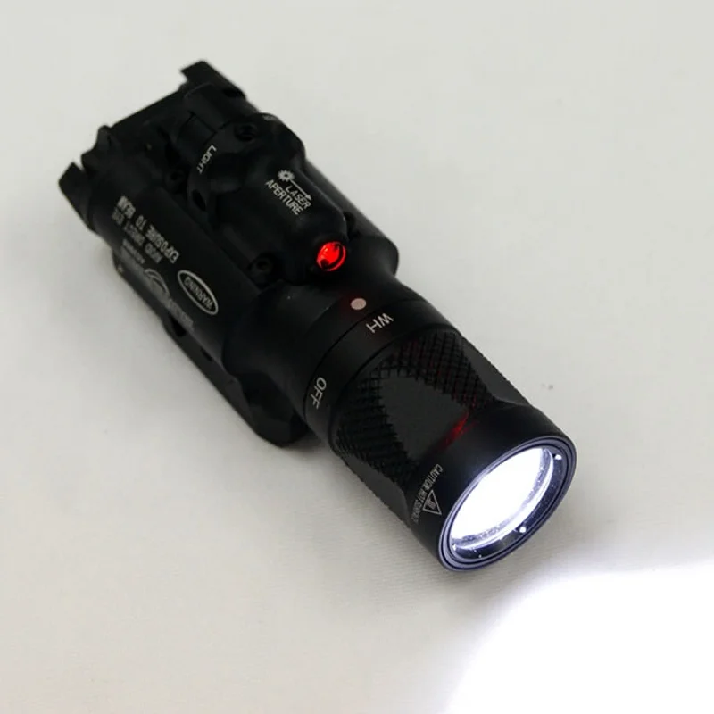 Тактический светильник CQC X400V для оружия с красным лазером светодиодный