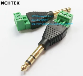 NCHTEK Terminal block to 6.35mm Stereo jack Male Adapter 3 pin Audio 2-part Set /Free Shipping/10PCS
NCHTEK Terminal block to 6.35mm Stereo jack Male Adapter 3 pin Audio 2-part Set /Free Shipping/10PCS