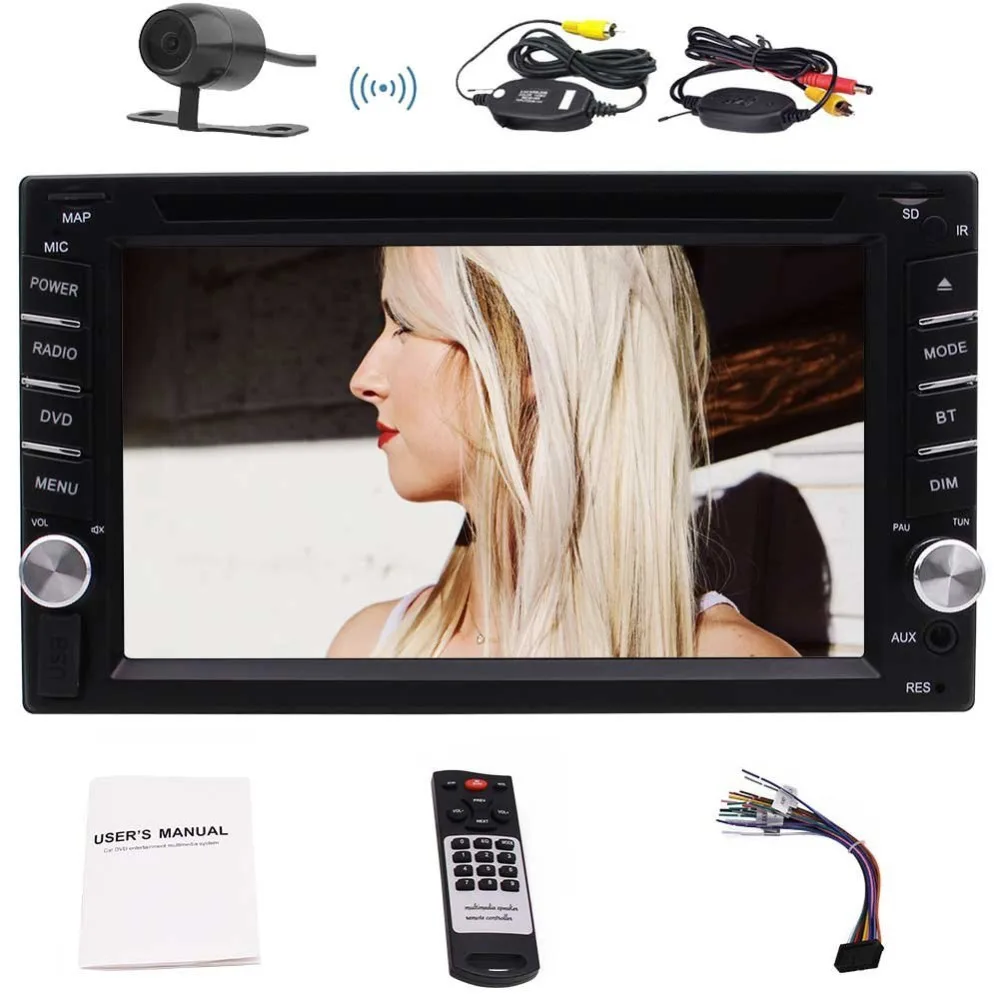 Car Stereo Touch Screen Double 2 Din In Dash Car Autoradio Head unit Support Bluetooth/FM AM RDS/USB Wireless Camera as gift
Car Stereo Touch Screen Double 2 Din In Dash Car Autoradio Head unit Support Bluetooth/FM AM RDS/USB Wireless Camera as gift