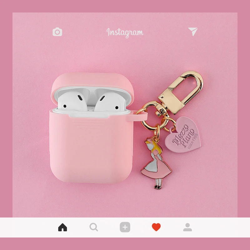 Cute 3D Metal Keychain Love Girl Cartoon Disneys Silicone Wireless Earphone Charging case for AirPods 1 2 Bluetooth Accessories
Cute 3D Metal Keychain Love Girl Cartoon Disneys Silicone Wireless Earphone Charging case for AirPods 1 2 Bluetooth Accessories