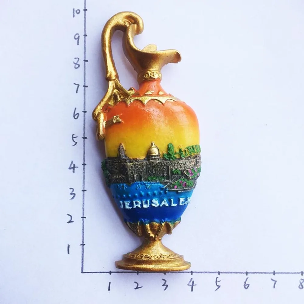 Middle East Jerusalem Tourism Souvenirs Fridge Magnets Refrigerator Stickers 3d Resin National Classical Pot Home Decorations
Middle East Jerusalem Tourism Souvenirs Fridge Magnets Refrigerator Stickers 3d Resin National Classical Pot Home Decorations