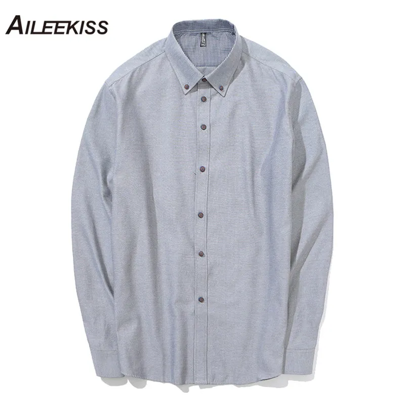 AILEEKISS 2019 Men's Shirt Cotton New Fashion Solid Men Dress Shirts Long Sleeve Casual Man Shirt Spring Autumn Male Shirt XT782
AILEEKISS 2019 Men's Shirt Cotton New Fashion Solid Men Dress Shirts Long Sleeve Casual Man Shirt Spring Autumn Male Shirt XT782