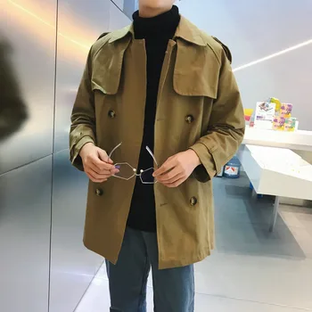 Mens Trench Classic Double Breasted Windproof Trench Coats Men Mens Long Coat Masculino Mens Clothing Plus Size Overcoat Fashion
Mens Trench Classic Double Breasted Windproof Trench Coats Men Mens Long Coat Masculino Mens Clothing Plus Size Overcoat Fashion