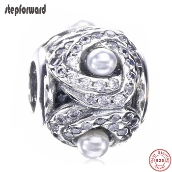 STEP FORWARD Popular High Quality Stone And Pearl Paving 925 Sterling Silver Charm Fitting European Famous Bracelet 
STEP FORWARD Popular High Quality Stone And Pearl Paving 925 Sterling Silver Charm Fitting European Famous Bracelet