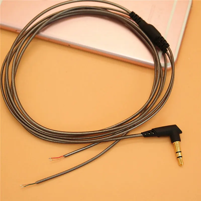 Hangrui 3.5mm DIY 3-Pole Jack Earphone Audio Cable Headphone Repair Replacement 14 Copper Core Wire DIY MP3 TPE fever wire (9)