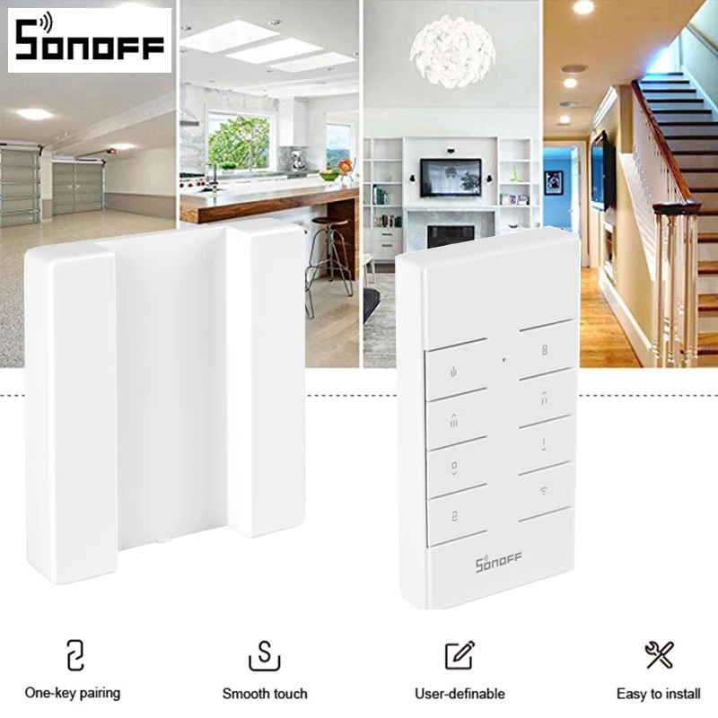 SONOFF RM433 8 Keys Multipurpose 433 MHz relay RF Remote Controller Works with SONOFF RF/Slampher/4CH Pro/TX Series/RF Bridge
SONOFF RM433 8 Keys Multipurpose 433 MHz relay RF Remote Controller Works with SONOFF RF/Slampher/4CH Pro/TX Series/RF Bridge