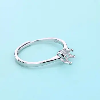 925 Sterling Silver Women Wedding Ring 4-5MM Round Bead or Pearl Semi Mount Ring Wholesale Fine Jewelry Setting
925 Sterling Silver Women Wedding Ring 4-5MM Round Bead or Pearl Semi Mount Ring Wholesale Fine Jewelry Setting