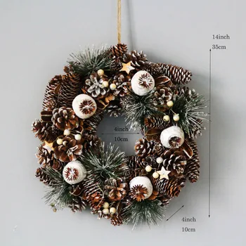 New Year Party Garlands Wedding Decor for Home Wreath Door Rustic Decoration Christmas White Wreath Natal Xmas Garland Flowers
New Year Party Garlands Wedding Decor for Home Wreath Door Rustic Decoration Christmas White Wreath Natal Xmas Garland Flowers