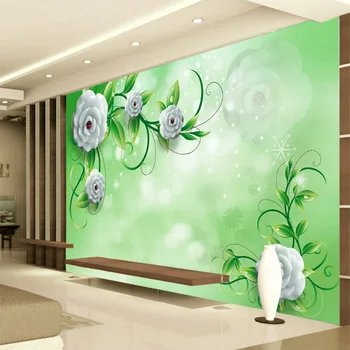 Photo wallpaper 3D stereo jade rose wallpaper living room TV backdrop wall modern minimalist embossed flower mural
Photo wallpaper 3D stereo jade rose wallpaper living room TV backdrop wall modern minimalist embossed flower mural