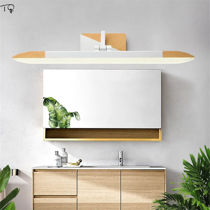 Nordic Cabinet Mirror Light Led Solid Wood Modern Simple Bathroom Toilet Cloakroom Makeup Dressing Wall Sconce Decor Lamp
Nordic Cabinet Mirror Light Led Solid Wood Modern Simple Bathroom Toilet Cloakroom Makeup Dressing Wall Sconce Decor Lamp