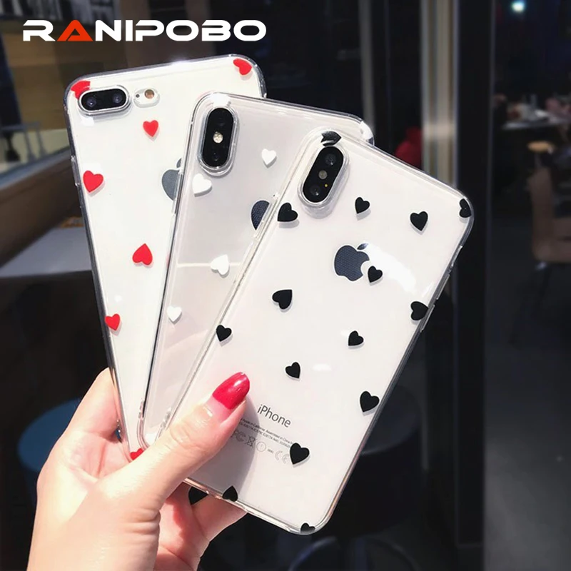 Transparent Phone Case For iPhone X XS Max 6 6s 7 8 Plus Cute Cartoon Love Heart Wave Point Clear Soft TPU For iPhone XR
Transparent Phone Case For iPhone X XS Max 6 6s 7 8 Plus Cute Cartoon Love Heart Wave Point Clear Soft TPU For iPhone XR