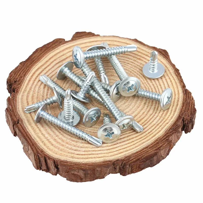 20PCS-M4.2*13/16/19-50 Galvanized Large Flat Head Self Drilling Tapping Screws / Round Head with Self Drilling Drilling Screw
20PCS-M4.2*13/16/19-50 Galvanized Large Flat Head Self Drilling Tapping Screws / Round Head with Self Drilling Drilling Screw
