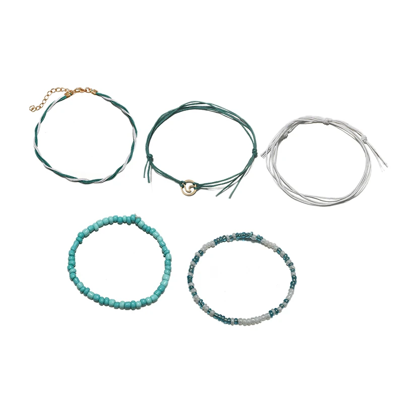 Beach Blue Green Rope Wave Pendant Anklets For Women Wave Surfer Layered Anklet Bracelet Boho Foot Jewelry
Beach Blue Green Rope Wave Pendant Anklets For Women Wave Surfer Layered Anklet Bracelet Boho Foot Jewelry