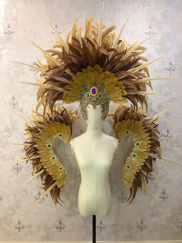 Latin dance Samba accessories Fashion exquisite headdress feathers Delicate dance shows accessories Samba clothing
Latin dance Samba accessories Fashion exquisite headdress feathers Delicate dance shows accessories Samba clothing