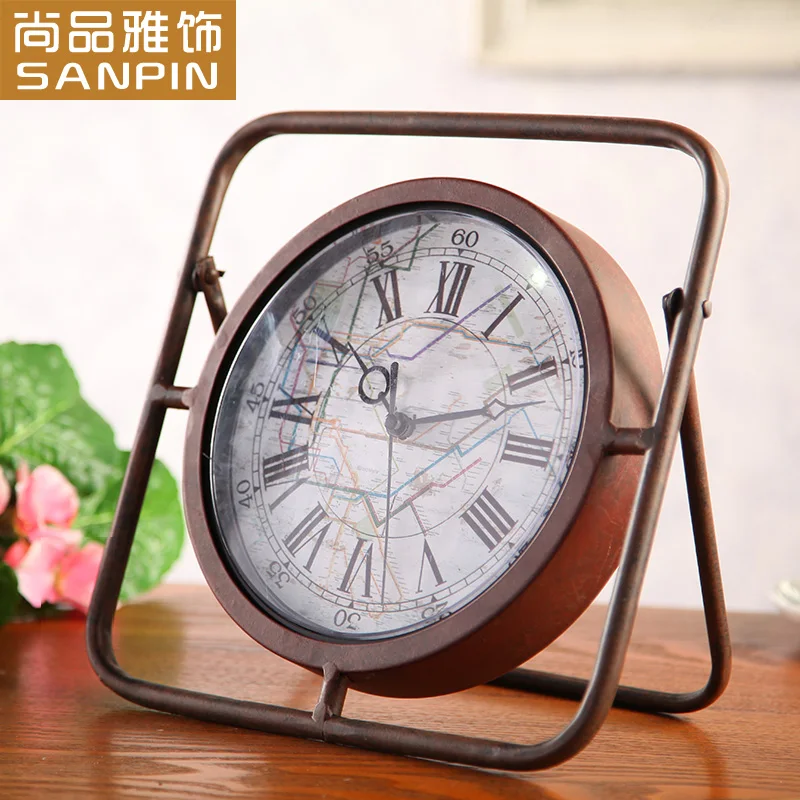 Clock classic European style rustic wrought iron furnishings software installed to do the old European-style retro ornaments stu
Clock classic European style rustic wrought iron furnishings software installed to do the old European-style retro ornaments stu