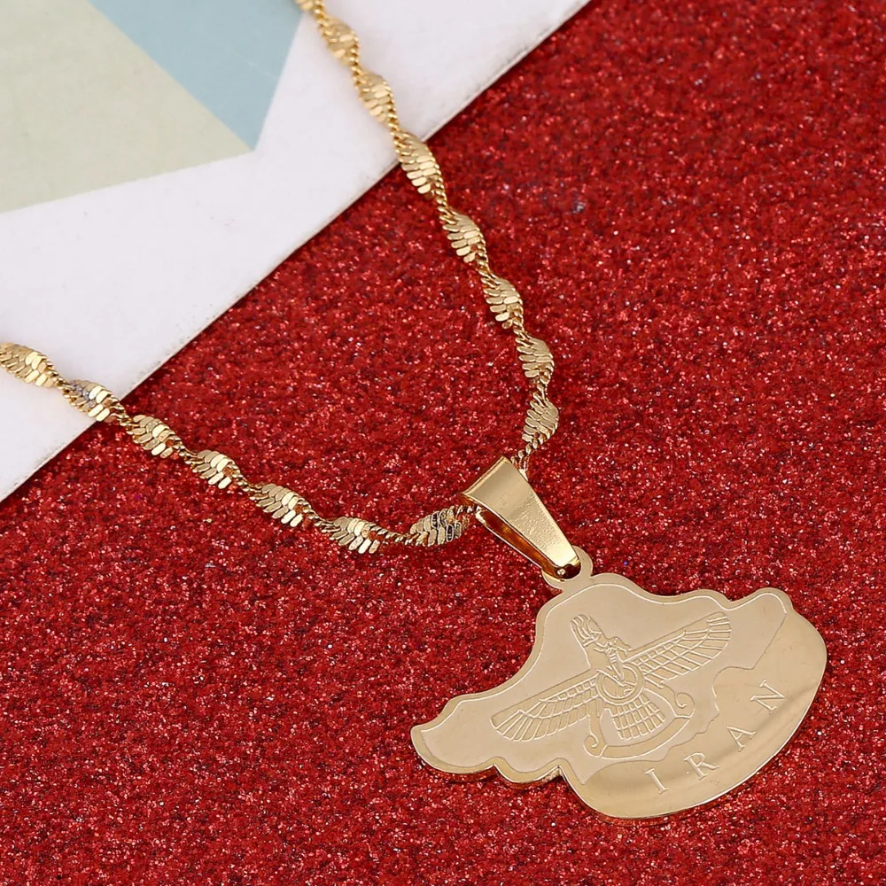 Iran Map Pendant For Women Gold Color Jewelry Iranian Necklaces Zarathustra Ahura Mazda Jewelry Men Persians
Iran Map Pendant For Women Gold Color Jewelry Iranian Necklaces Zarathustra Ahura Mazda Jewelry Men Persians