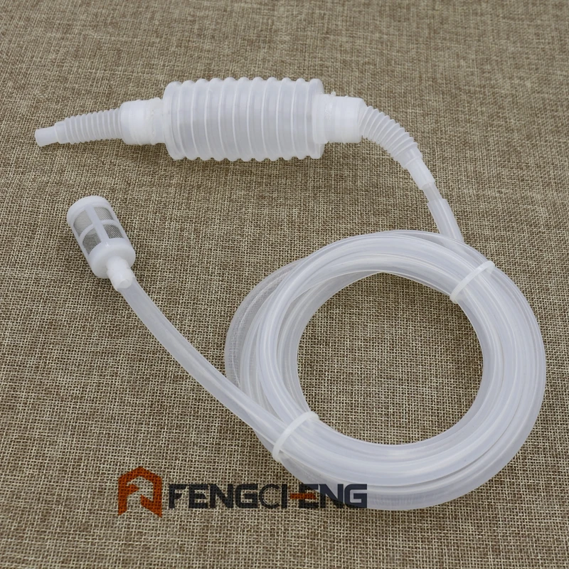 

Hand knead siphon filter for wort transfer 2 Meter Food Grade Silicone Hose Homebrew Beer and Wine craft brew Free Shipping