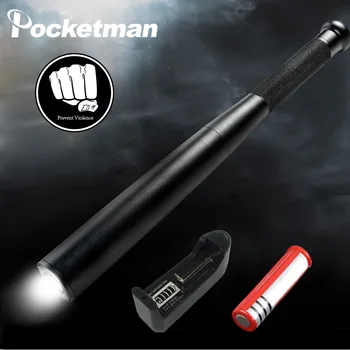 Baseball Bat LED Flashlight 4000lm T6 LED Flashlight Self Defense Tool for rechargeable 18650 battery
Baseball Bat LED Flashlight 4000lm T6 LED Flashlight Self Defense Tool for rechargeable 18650 battery