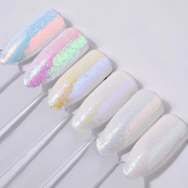6Pcs/Set Aurora White Holographic Sequins Nail Glitters Mix Nail Powder Pigment Dust 3D Nail Art Decoration Rubbing The Unicorn
6Pcs/Set Aurora White Holographic Sequins Nail Glitters Mix Nail Powder Pigment Dust 3D Nail Art Decoration Rubbing The Unicorn