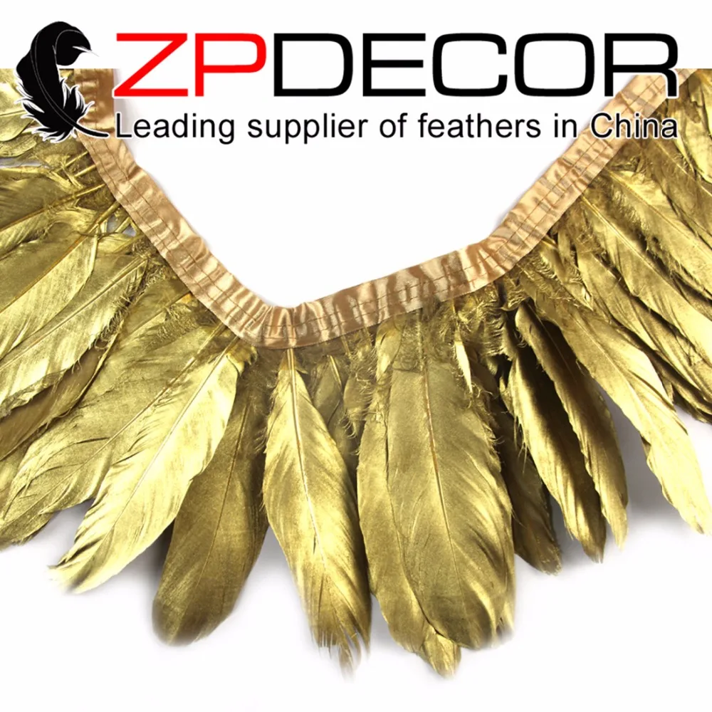 ZPDECOR Feathers 30 Yards/lot Hand Select Premium Quality Gold Metallic Goose Nagoire and Satinettes Party Feather Trim Dress
ZPDECOR Feathers 30 Yards/lot Hand Select Premium Quality Gold Metallic Goose Nagoire and Satinettes Party Feather Trim Dress