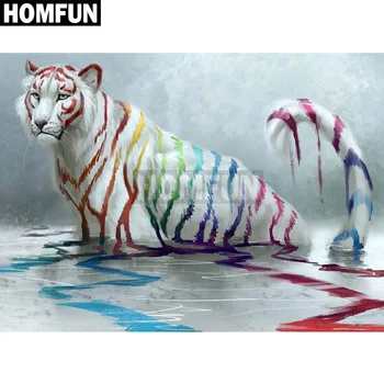 HOMFUN Square Round Drill 5D Diamond Painting Environmental Crafts Full Diamond Embroidery "Colored tiger" Home decor A00022
HOMFUN Square Round Drill 5D Diamond Painting Environmental Crafts Full Diamond Embroidery "Colored tiger" Home decor A00022
