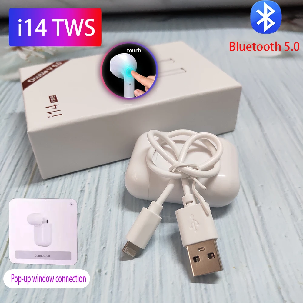 2019 NEW i14 TWS i14 Bluetooth Headphone Wireless earphones Touch control Headset 3D Stereo Earbuds
2019 NEW i14 TWS i14 Bluetooth Headphone Wireless earphones Touch control Headset 3D Stereo Earbuds