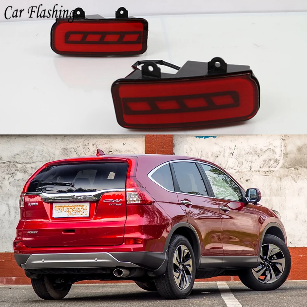 Car Flashing 1Set Car LED For Honda CR-V CRV 2015 2016 Tail Rear Lamp Brake Light Rear Bumper Light Decoration Lamp Reflector
Car Flashing 1Set Car LED For Honda CR-V CRV 2015 2016 Tail Rear Lamp Brake Light Rear Bumper Light Decoration Lamp Reflector
