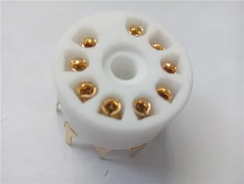 10pcs ceramic tube seat Small 9 pin GZC9-A-G gold foot 9 pin for 12AX7 12AU7 tube socket PCB
10pcs ceramic tube seat Small 9 pin GZC9-A-G gold foot 9 pin for 12AX7 12AU7 tube socket PCB