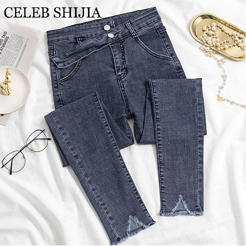 2019 Jeans Female Denim Pants korean fashion bottom gray color womans pencil pants denim elastic trousers for ladies Donna
2019 Jeans Female Denim Pants korean fashion bottom gray color womans pencil pants denim elastic trousers for ladies Donna
