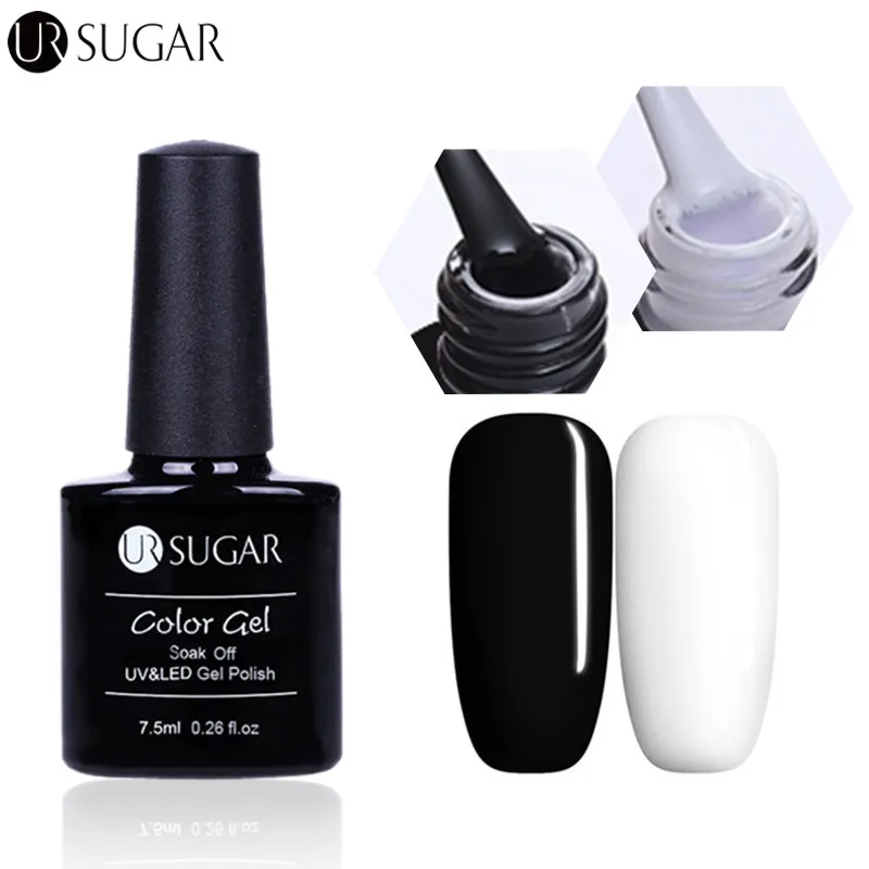 UR SUGAR 2 Bottles White Black UV Gel Polish 7.5ml Nail Gel Lacquer UV LED Soak Off Long Lasting Nail Art UV Gel Varnish DIY
UR SUGAR 2 Bottles White Black UV Gel Polish 7.5ml Nail Gel Lacquer UV LED Soak Off Long Lasting Nail Art UV Gel Varnish DIY