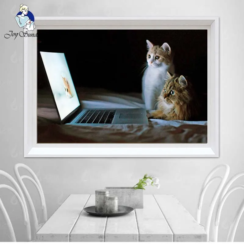 JOY SUNDAY Diamond Painting 5D 3D DIY Diamond Painting Two Cat Diamond Embroidered Cross Embroidery Rhinestone Mosaic 8
JOY SUNDAY Diamond Painting 5D 3D DIY Diamond Painting Two Cat Diamond Embroidered Cross Embroidery Rhinestone Mosaic 8
